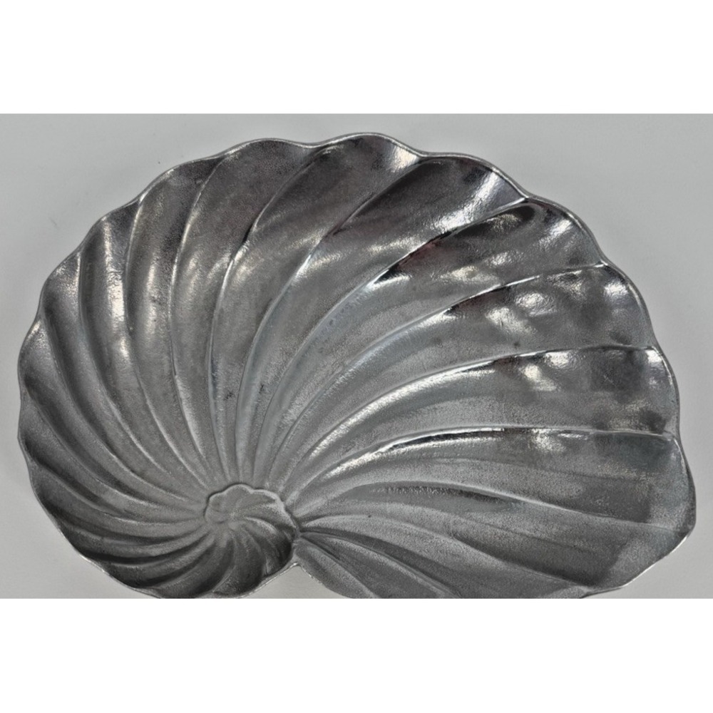 Vintage Wilton Pewter Nautilus Shell Bowl Decorative Metal Serving Dish Pennsylv